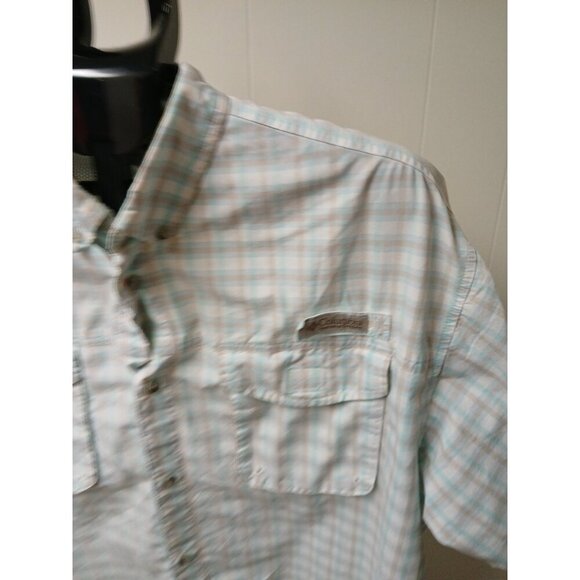 Columbia PFG Vented Shirt Mens L Outdoor Hiking Fishing Button Short Sleeve - Picture 8 of 11
